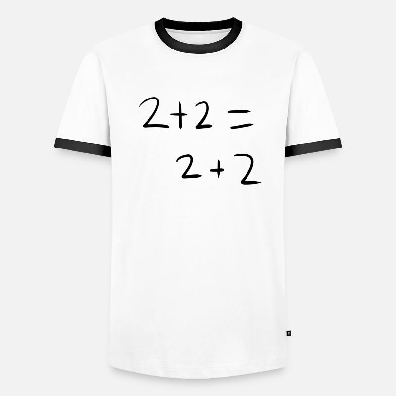 Mathématiques Maths T-shirt contrasté Homme