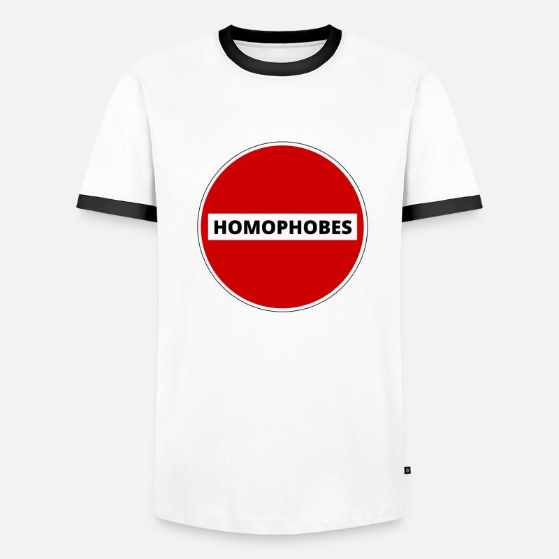 HOMOPHOBES INTERDITS T-shirt contrasté Homme