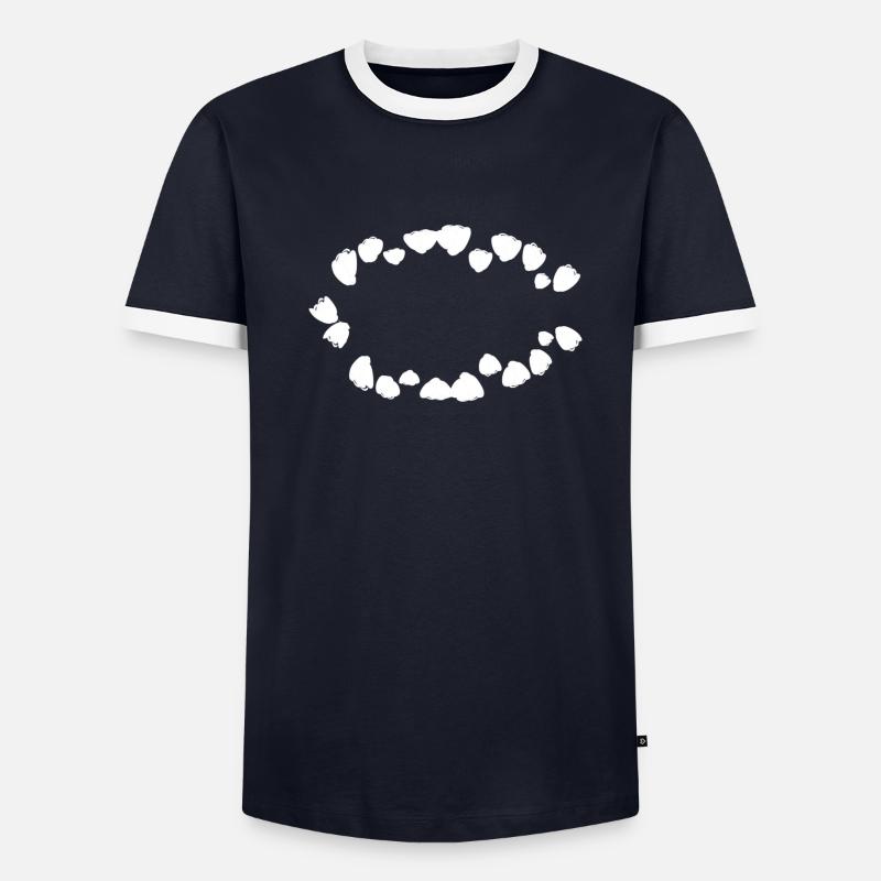 shape pattern circle symbol dots - Men's Ringer Shirt - undefined