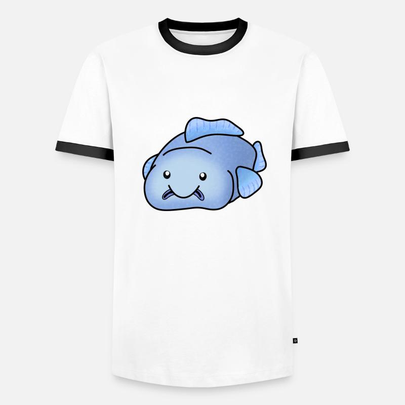 Blue blobfish Men's Ringer Shirt