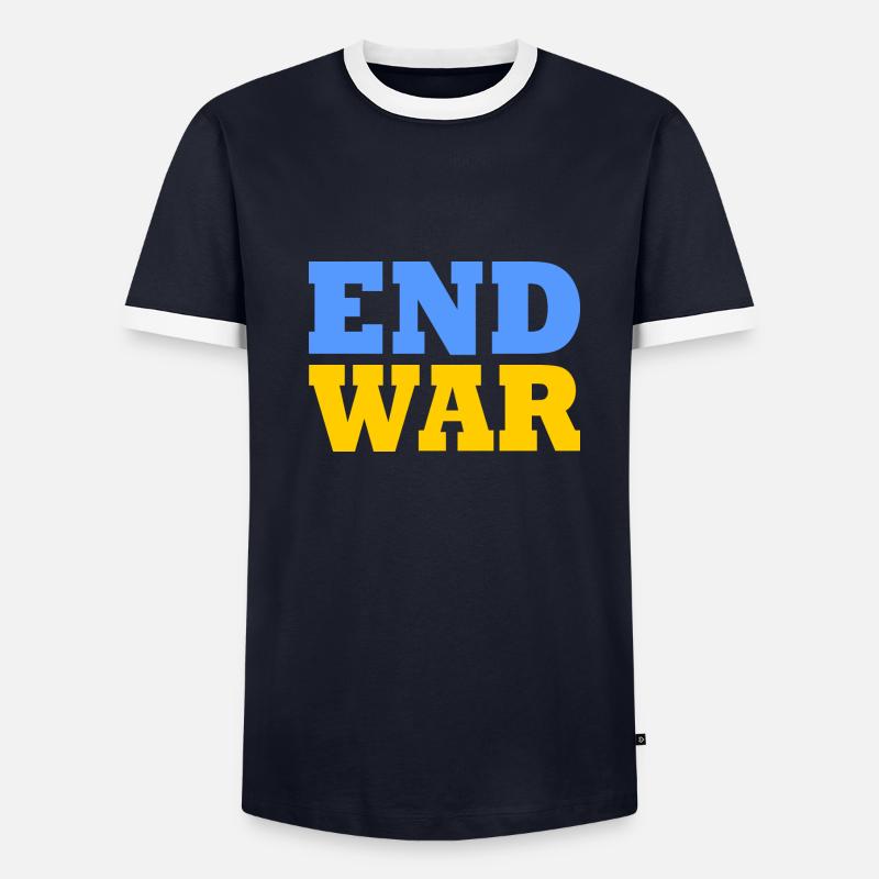 End war T-shirt contrasté Homme