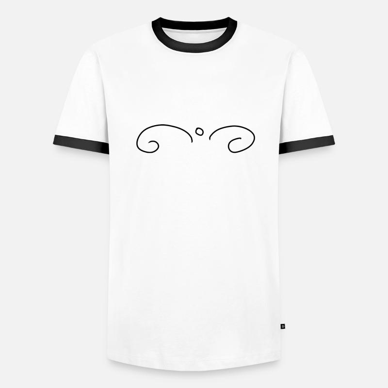 Pattern, Symbol, Strokes, Arc Men's Ringer Shirt