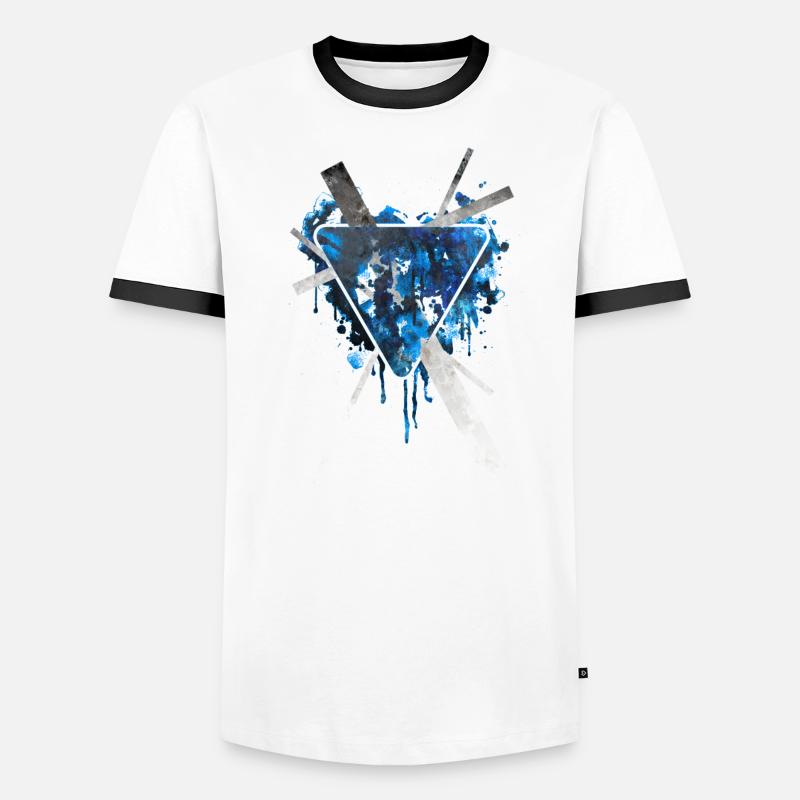 Triangle graphique eX T-shirt contrasté Homme
