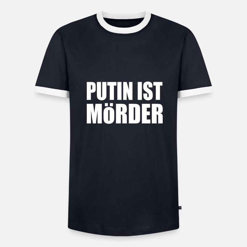 Poutine est meurtrier T-shirt contrasté Homme