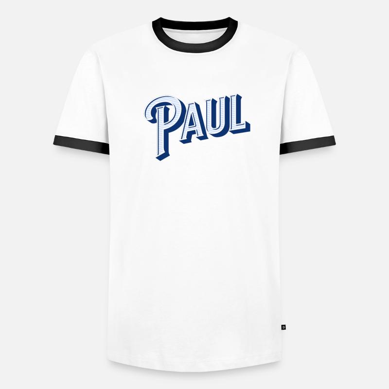 Paul name personalized Men's Ringer Shirt