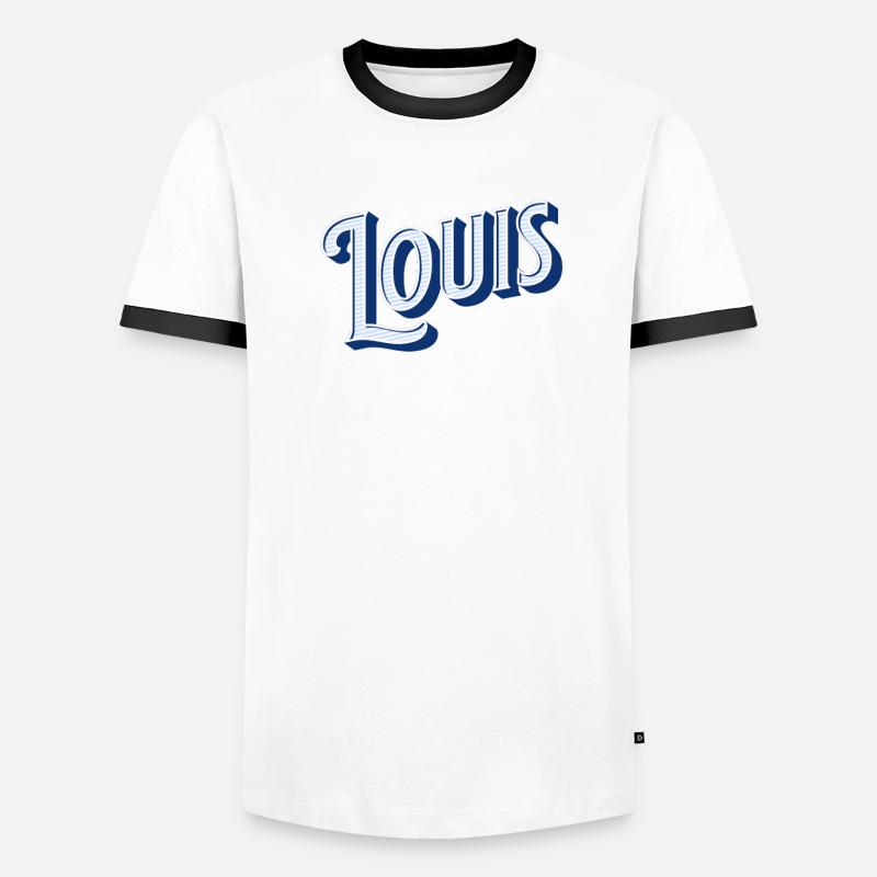 Louis name personalized Men's Ringer Shirt