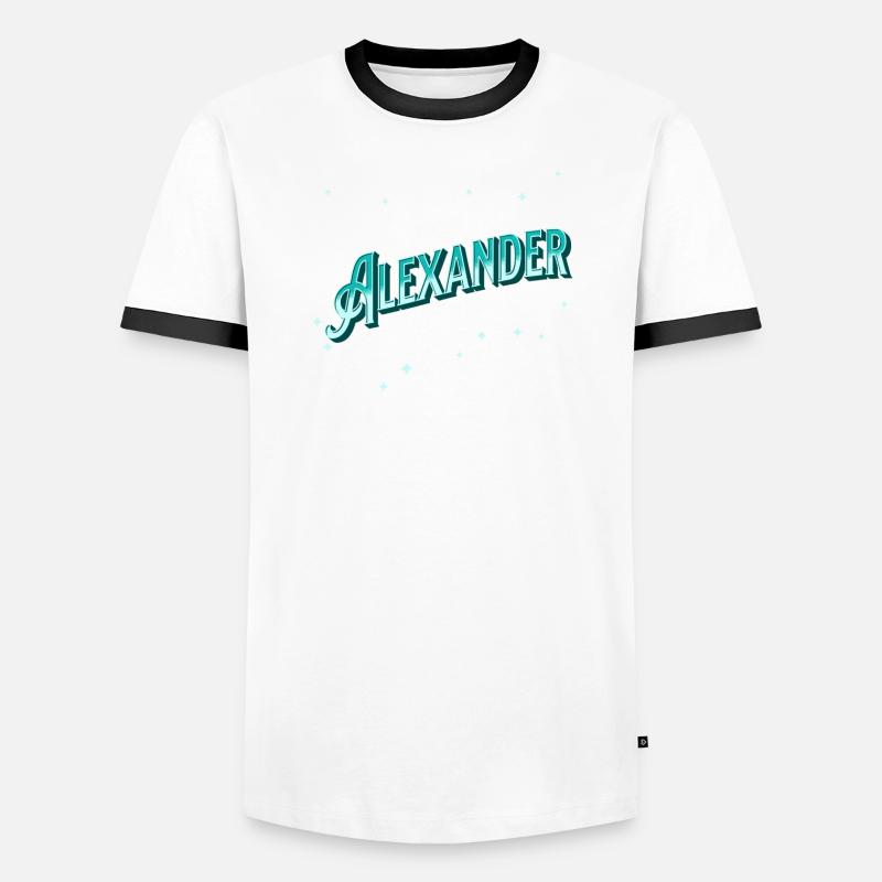 Alexander names personalized Men's Ringer Shirt