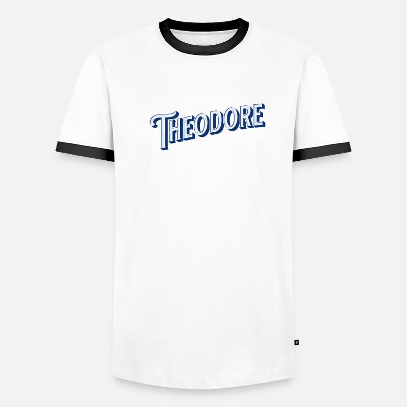 Theodore name personalized Men's Ringer Shirt