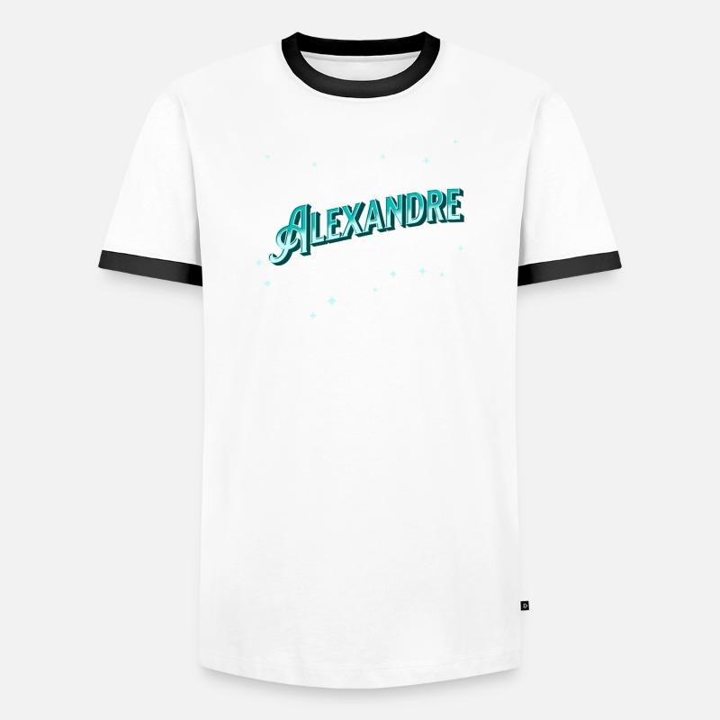 Alexandre names personalized Men's Ringer Shirt