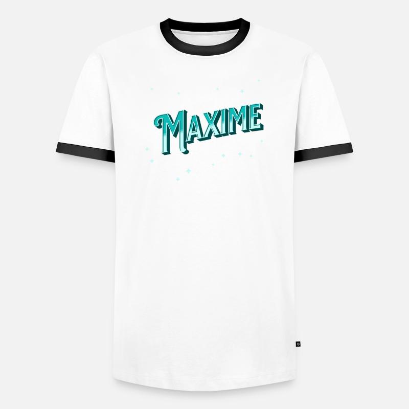 Maxime names personalized Men's Ringer Shirt