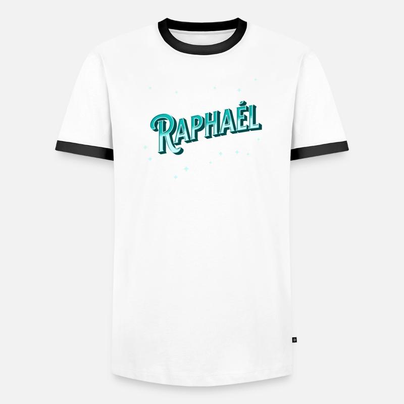Raphael name personalized Men's Ringer Shirt