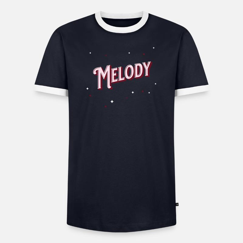 Melody name personalized Men's Ringer Shirt