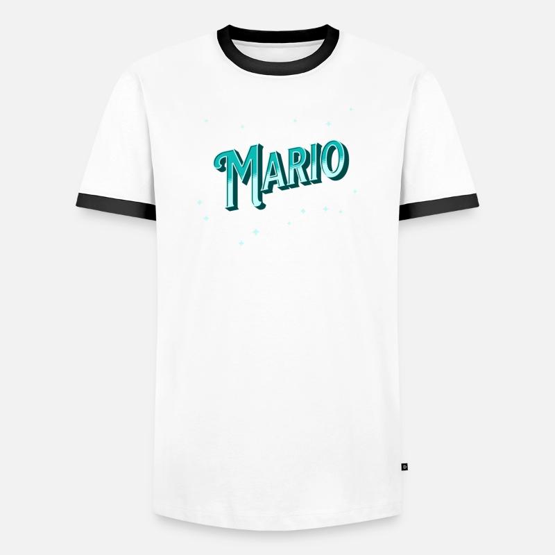Mario's name personalized Men's Ringer Shirt