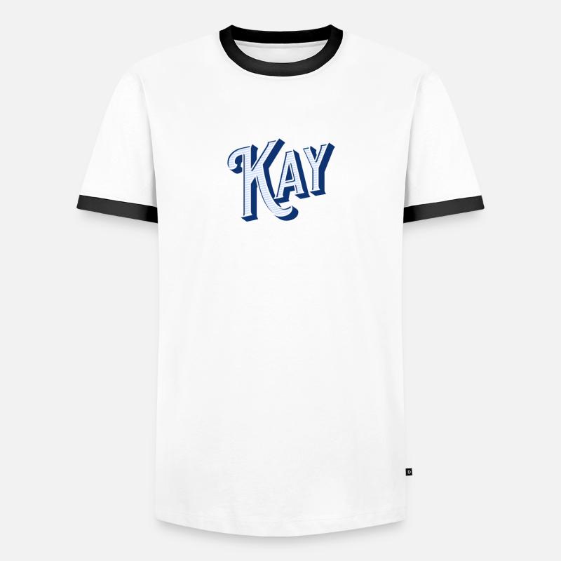 Kay name personalized Men's Ringer Shirt