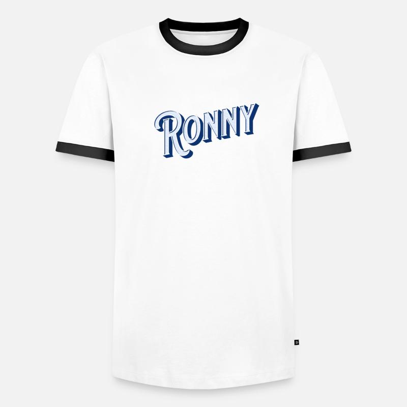 Ronny name personalized Men's Ringer Shirt