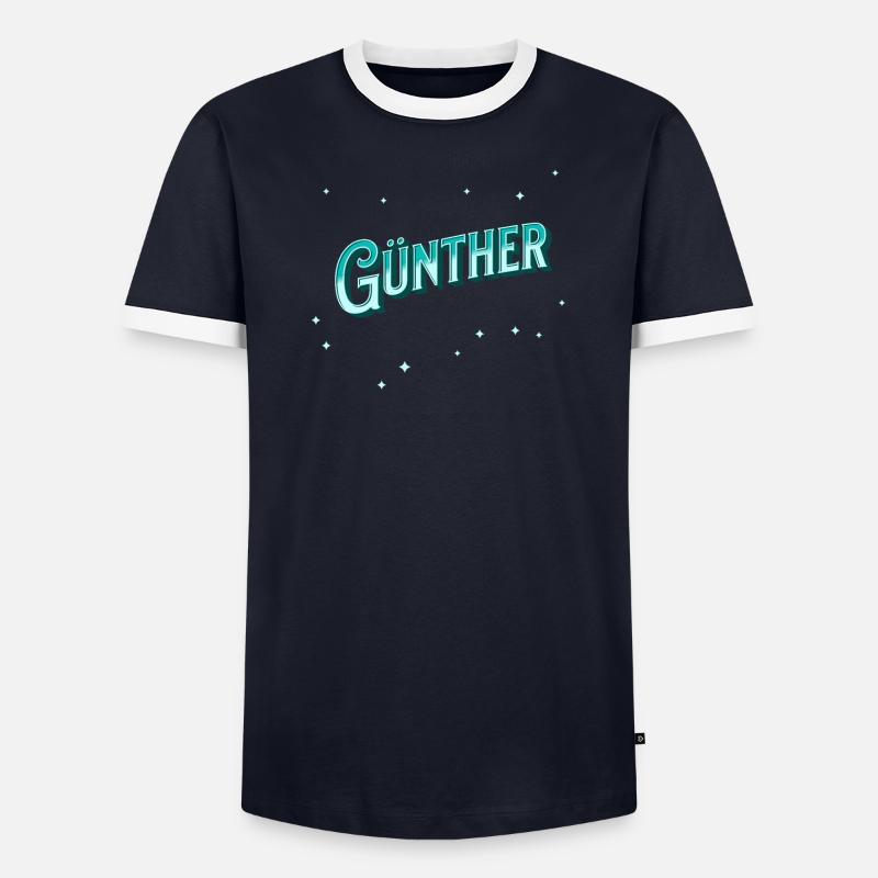 Günther's name personalized - Men's Ringer Shirt - undefined