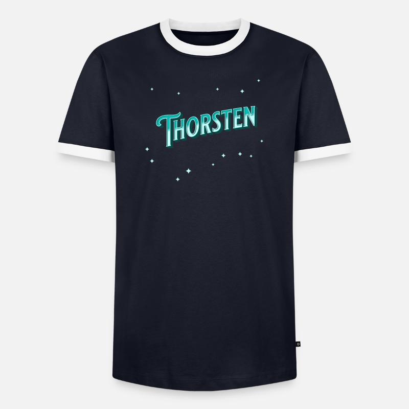 Thorsten's name personalized - Men's Ringer Shirt - undefined
