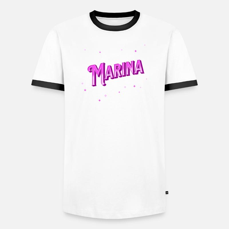 Marina name personalized Men's Ringer Shirt