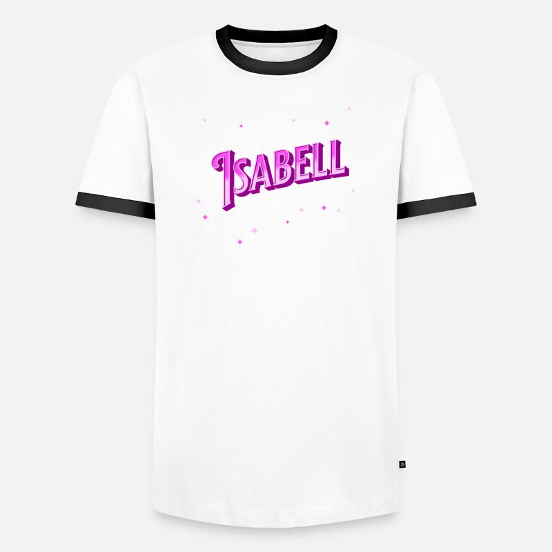 Isabell's name personalized Men's Ringer Shirt
