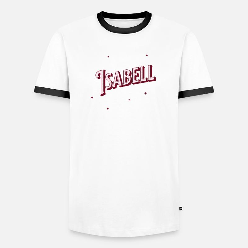 Isabell's name personalized Men's Ringer Shirt