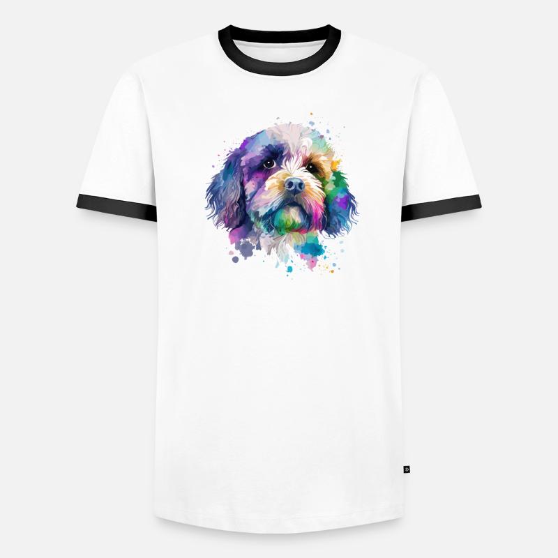 Cockapoo for dog lovers Spoodle Men's Ringer Shirt