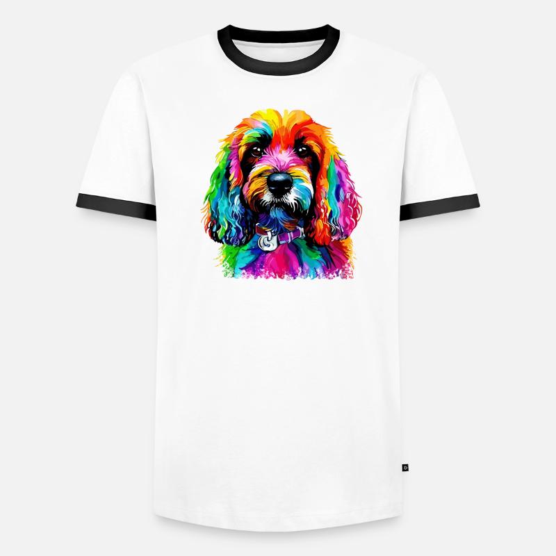Cockapoo for dog lovers Spoodle Men's Ringer Shirt