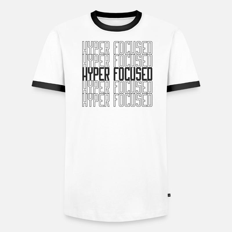 Hyperfocused Männer Kontrast-T-Shirt