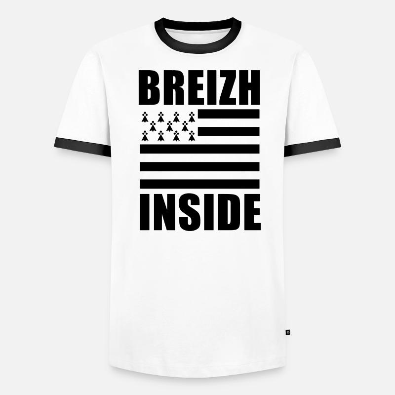 Breizh inside drapeau T-shirt contrasté Homme