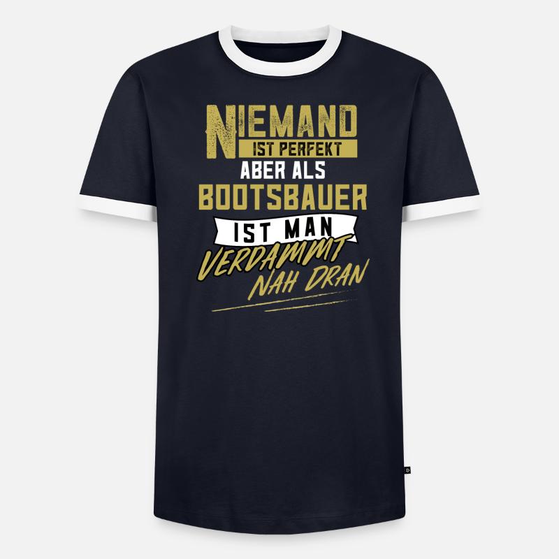 Bootsbauer Schiffsbauer Schiffbau Bootsbau - Männer Kontrast-T-Shirt - undefined