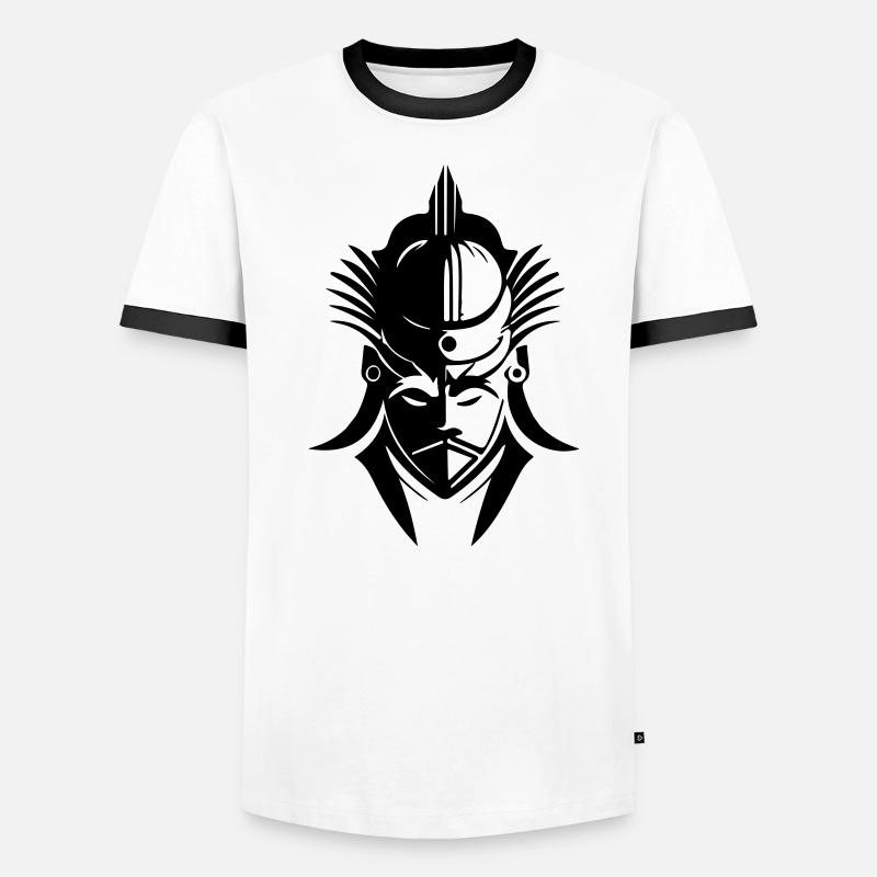Samurai Head Men's Ringer Shirt