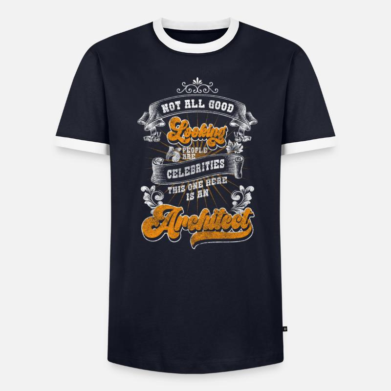 Engineer Style House Construction Builder - Men's Ringer Shirt - undefined