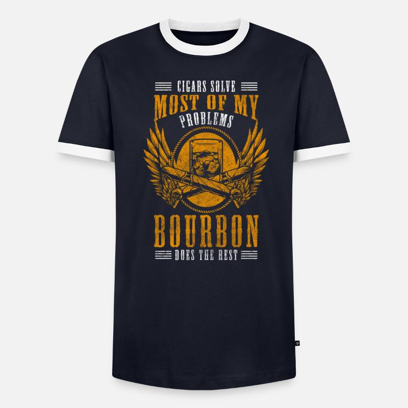 Cigarette nerveuse T-shirt contrasté Homme