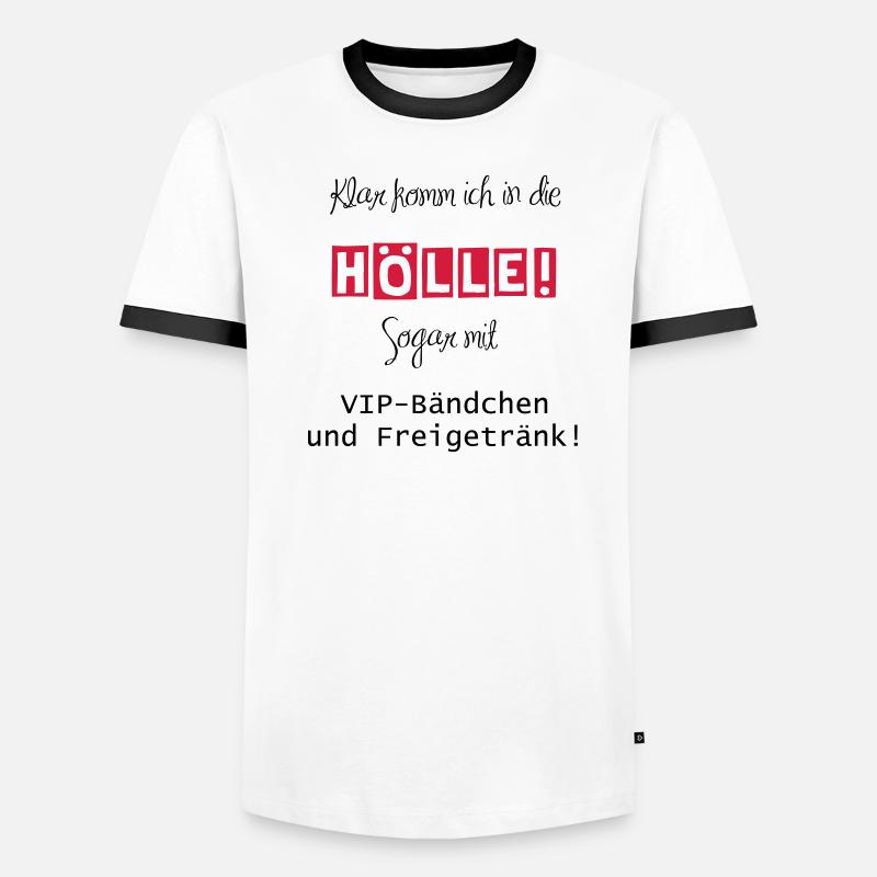 Hölle VIP Bändchen Männer Kontrast-T-Shirt