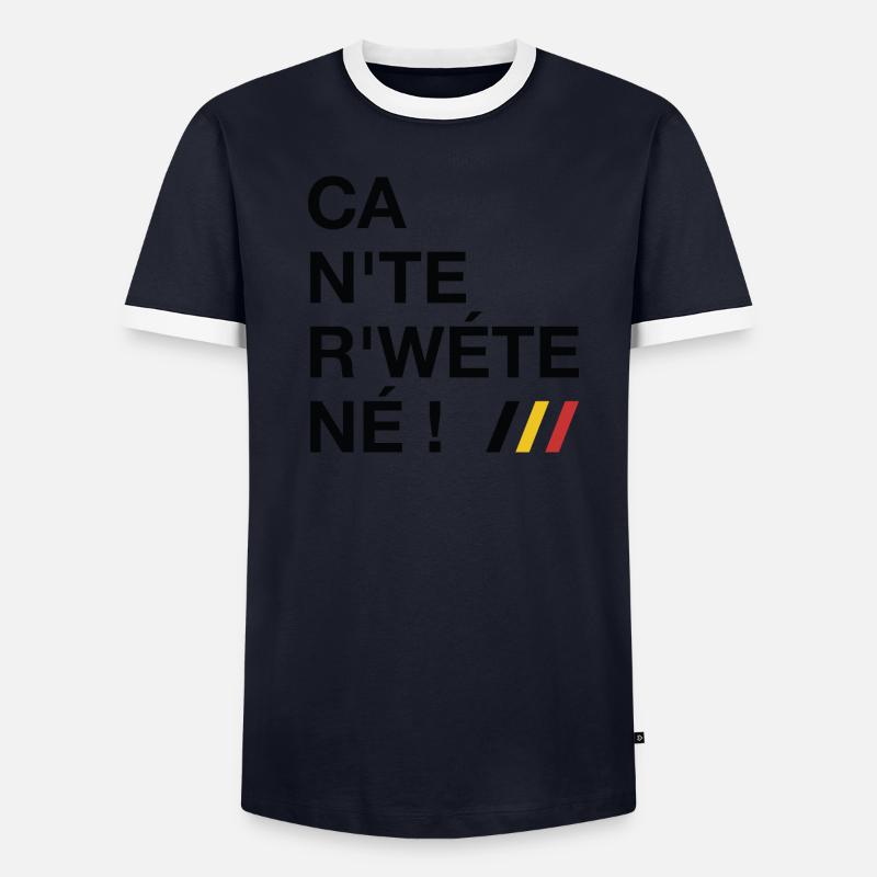 Ca n'te r'wéte né ! Ca ne te regarde pas ! (Dark) T-shirt contrasté Homme