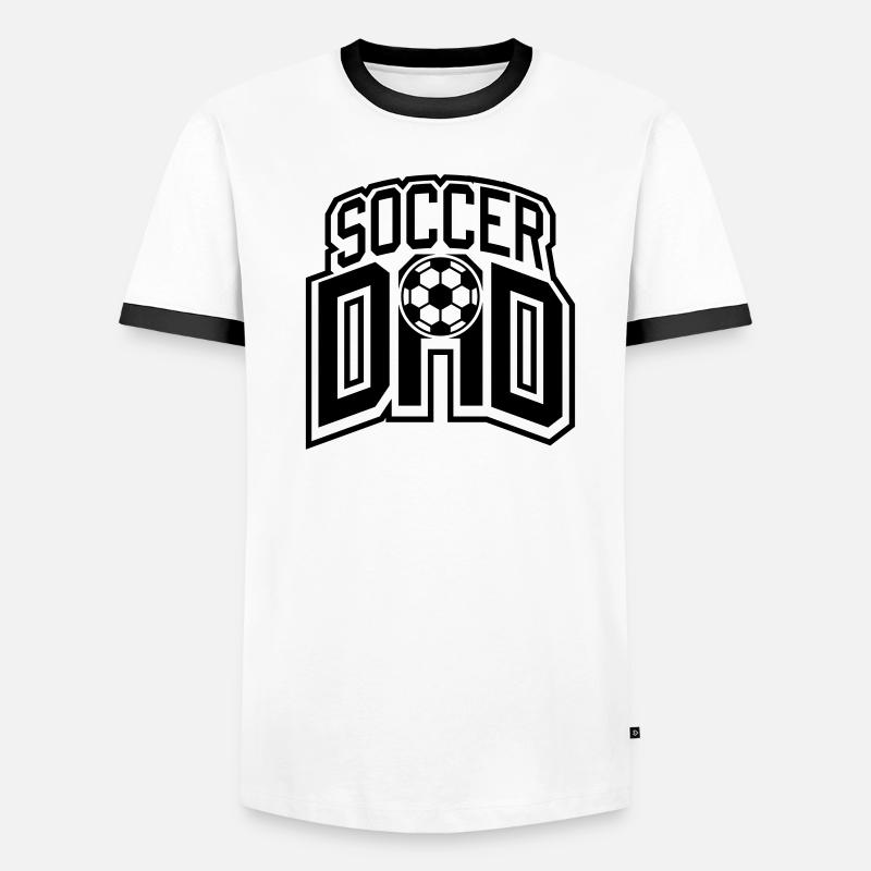 Conception du logo Soccer Dad T-shirt contrasté Homme