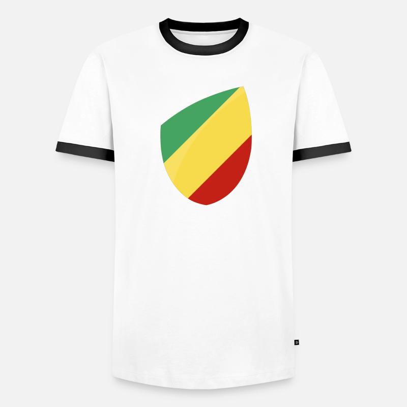 Drapeau Congo T-shirt contrasté Homme