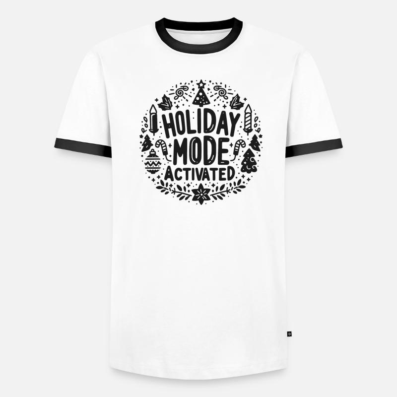 Mode vacances activé T-shirt contrasté Homme