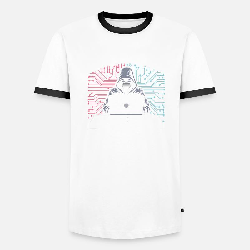 Ethischer Hacker Männer Kontrast-T-Shirt