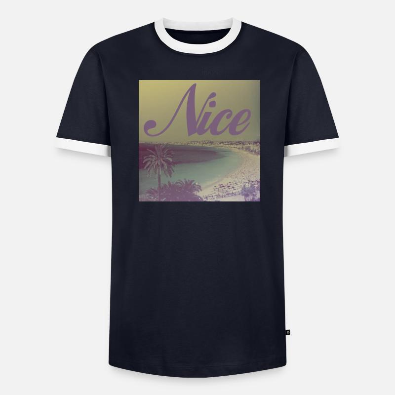 Nice vintage T-shirt contrasté Homme