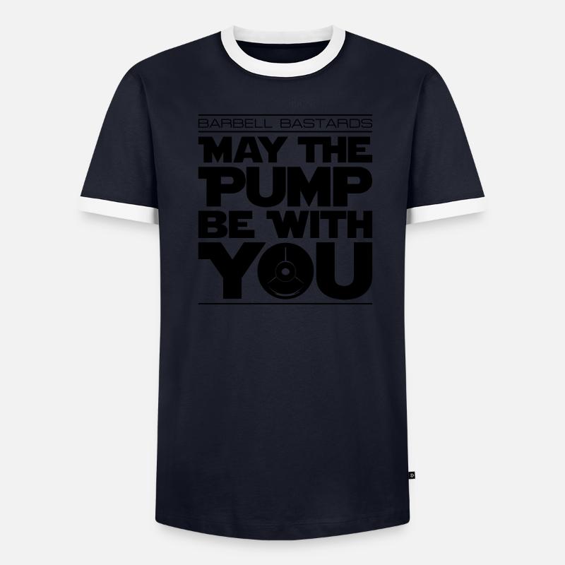 BarbellBastards que la POMPE soit avec vous T-shirt contrasté Homme