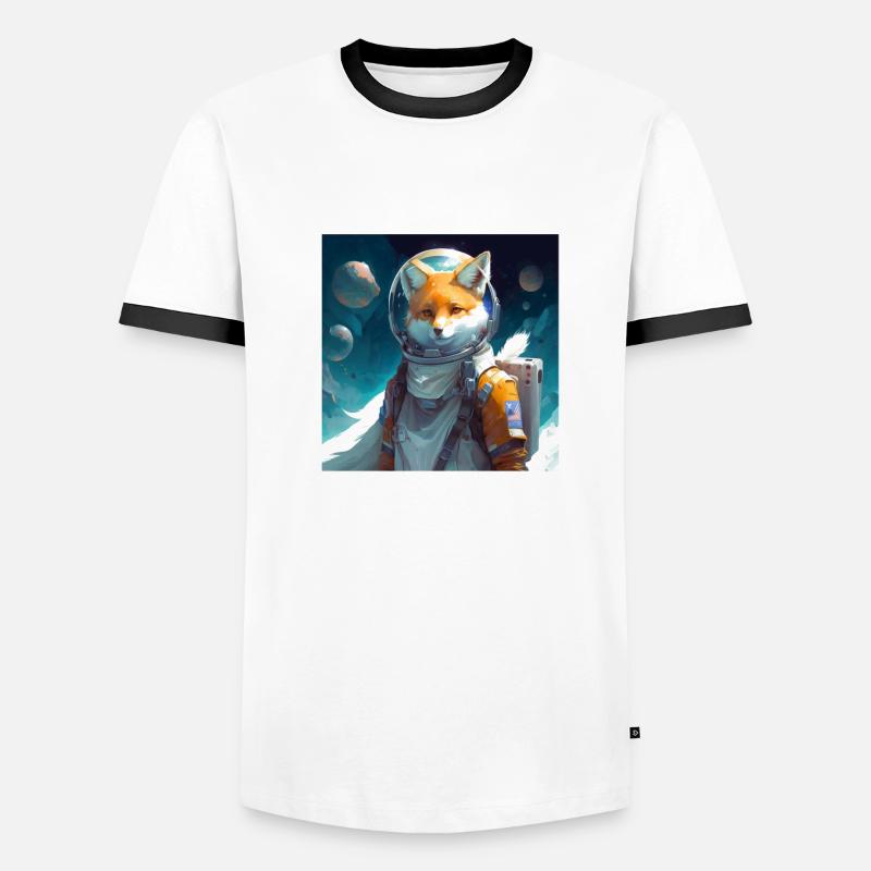 Renard de l’espace dans l’espace T-shirt contrasté Homme