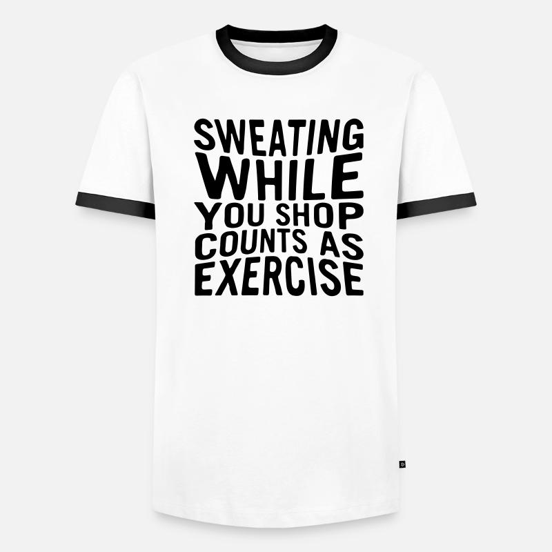 Transpirer pendant que vous magasinez compte comme de l’exercice. T-shirt contrasté Homme