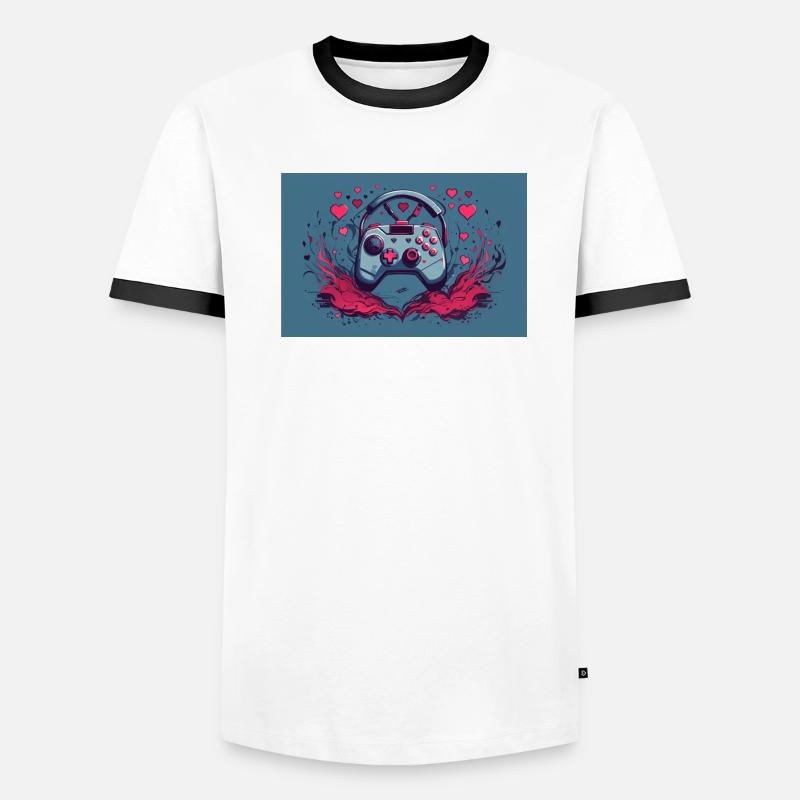 a gaming controller T-shirt contrasté Homme
