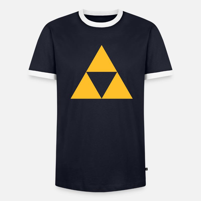 Triangle, mathematics, geometry, Triforce, T-shirt contrasté Homme