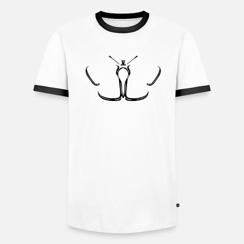 papillon papillon T-shirt contrasté Homme