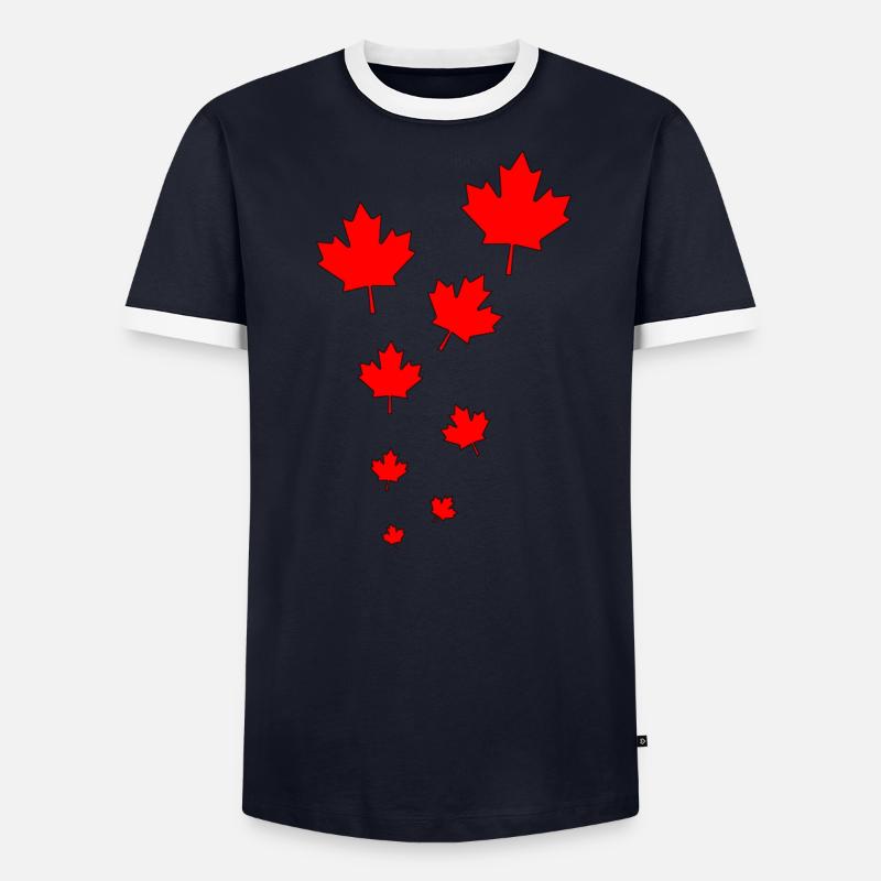 canada style T-shirt contrasté Homme