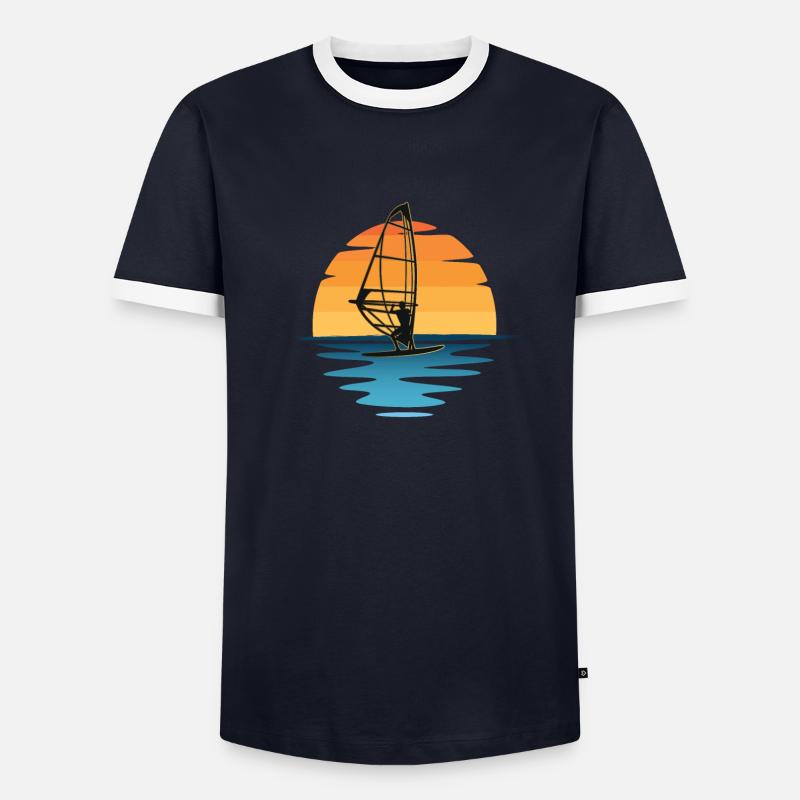 Windsurf Sunset T-shirt contrasté Homme