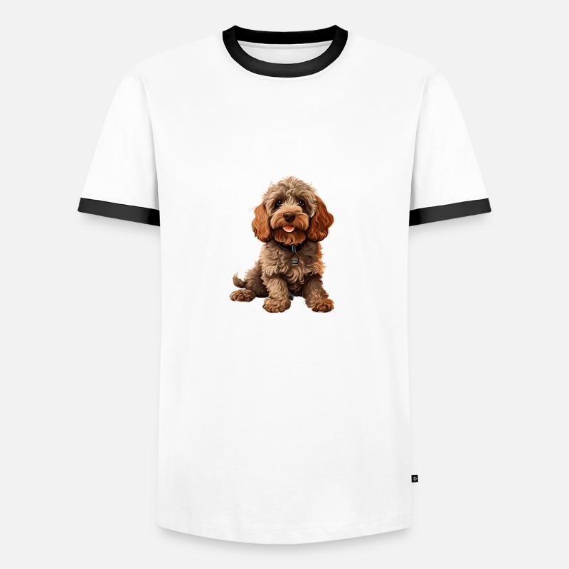 Cockapoo d’abord nous volons votre cœur T-shirt contrasté Homme