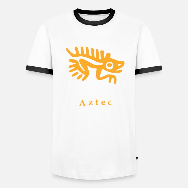 Aztec lizard Men's Ringer Shirt