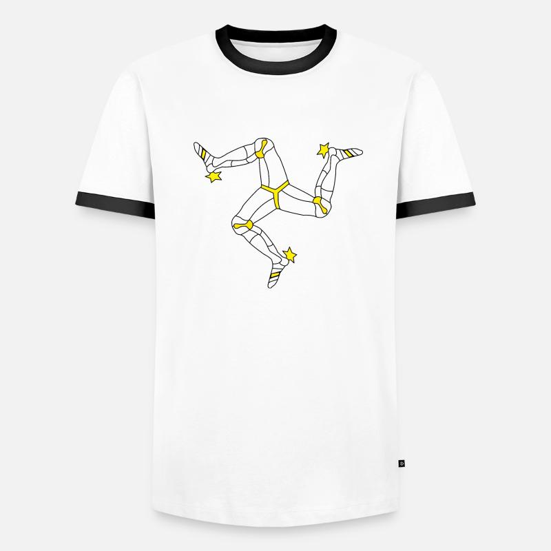 Sardaigne Drapeau Triskele Drapeau sarde Sardegna T-shirt contrasté Homme